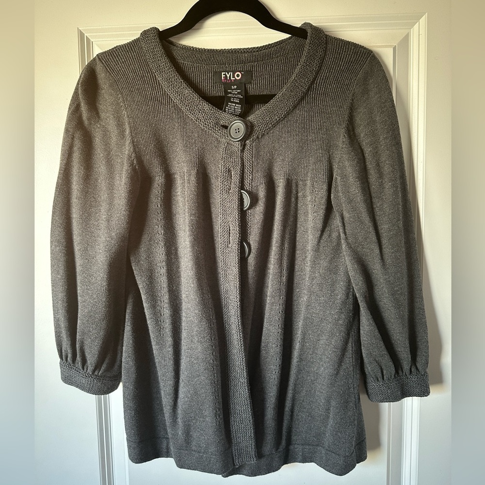 Cardigan, with 3 cute buttons, size Small